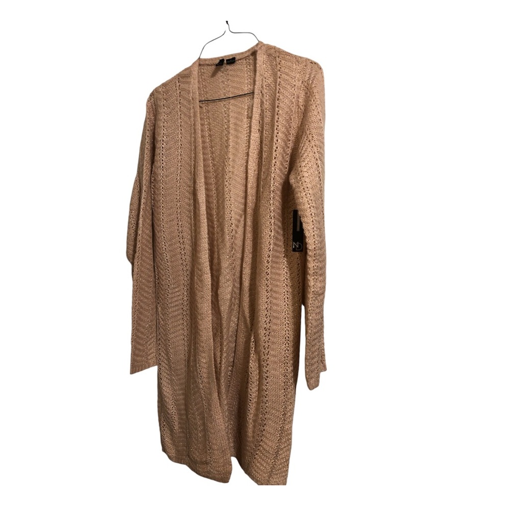 Pink long cardigan